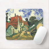 Dorpstraat in Auvers van Vincent van Gogh Muismat (Met muis)