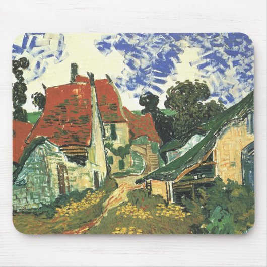 Dorpstraat in Auvers van Vincent van Gogh Muismat (Voorkant)