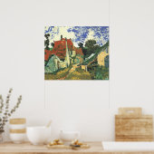 Dorpstraat in Auvers van Vincent van Gogh Poster (Keuken)