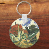 Dorpstraat in Auvers van Vincent van Gogh Sleutelhanger (Voorkant)