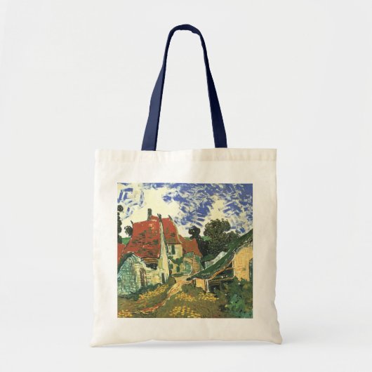 Dorpstraat in Auvers van Vincent van Gogh Tote Bag (Voorkant)