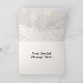 Dorpstraat op een winteravond met sterkaart kaart (Binnen)