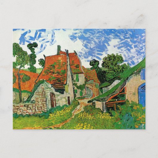 Dorpstraat van Vincent van Gogh Briefkaart (Voorkant)