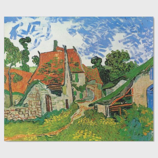 Dorpstraat van Vincent van Gogh Cadeaupapier (Vlak)
