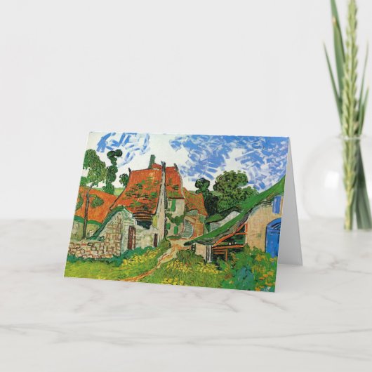 Dorpstraat van Vincent van Gogh Kaart (Voorkant)