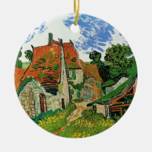 Dorpstraat van Vincent van Gogh Keramisch Ornament