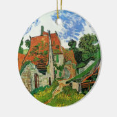 Dorpstraat van Vincent van Gogh Keramisch Ornament (Links)