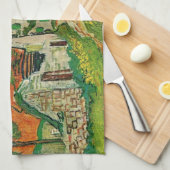 Dorpstraat van Vincent van Gogh Theedoek (Quarter Fold)