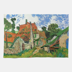 Dorpstraat van Vincent van Gogh Theedoek