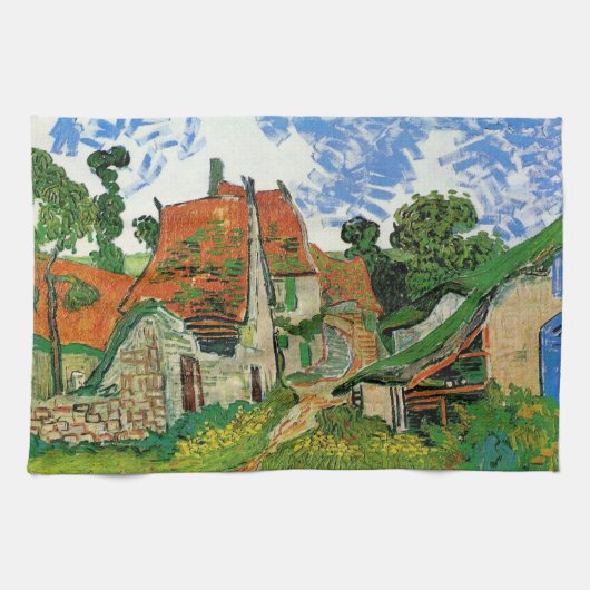 Dorpstraat van Vincent van Gogh Theedoek (Horizontaal)