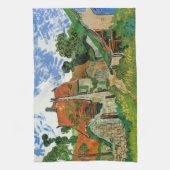 Dorpstraat van Vincent van Gogh Theedoek (Verticaal)