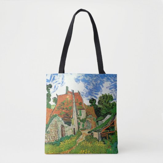 Dorpstraat van Vincent van Gogh Tote Bag (Voorkant)
