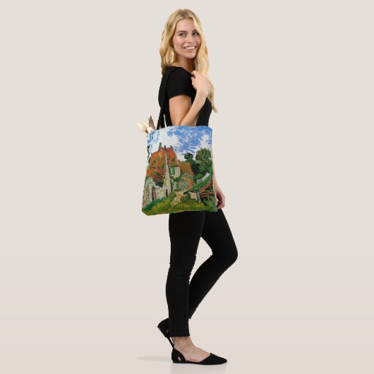 Dorpstraat van Vincent van Gogh Tote Bag (Op model)