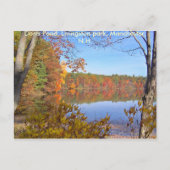 Dorrs Pond in de Herfst-3, Dorrs Pond, Livingsto.. Briefkaart (Voorkant)