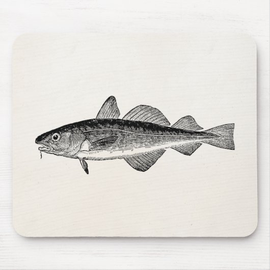 Dorse Fish - Marine Fishing Sjabloon Blank Muismat (Voorkant)