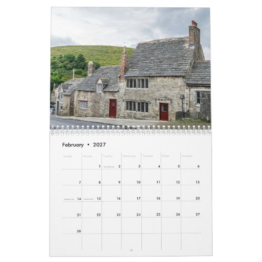 Dorset 2026 kalender (Feb 2027)