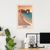 Dorset AONB Reisposter Poster (Thuiskantoor)