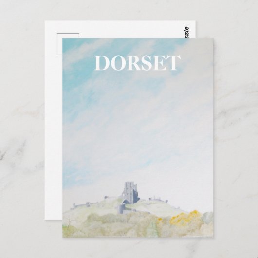 Dorset, Corfe Castle Briefkaart (Voorkant / Achterkant)