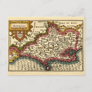 Dorset Dorsetshire County Engeland Oude historisch Briefkaart