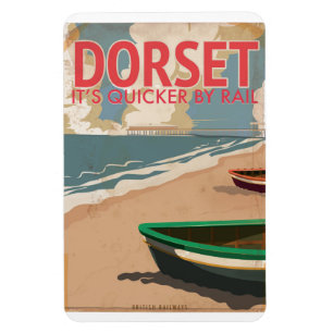 Dorset, Engeland, locomotief Travel poster Magneet