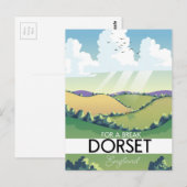 Dorset Engeland reisposter Briefkaart (Voorkant / Achterkant)