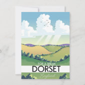 Dorset Engeland reisposter Kaart (Achterkant)