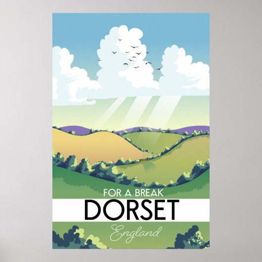 Dorset Engeland reisposter Poster (Voorkant)