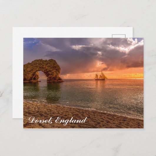 Dorset England Durdle Door reisfoto Briefkaart (Voorkant / Achterkant)