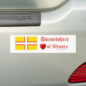 Dorset Flag Bumpersticker (Op auto)