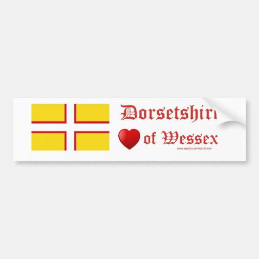 Dorset Flag Bumpersticker (Voorkant)