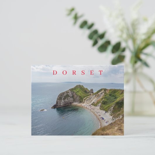 Dorset Jurassic Coast uitzicht briefkaart (Staand voorkant)