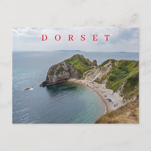 Dorset Jurassic Coast uitzicht briefkaart (Voorkant)