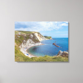 Dorset Man O'War Beach uitzicht canvas print