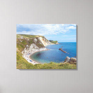 Dorset Man O'War Beach uitzicht canvas print