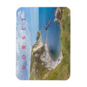 Dorset Man O'War strand uitzicht koelkastmagneet Magneet (Verticaal)