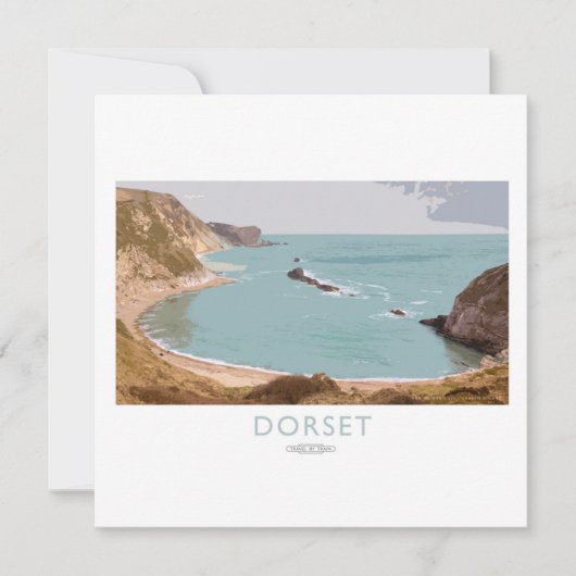 Dorset Railway Poster Feestdagenkaart (Voorkant)