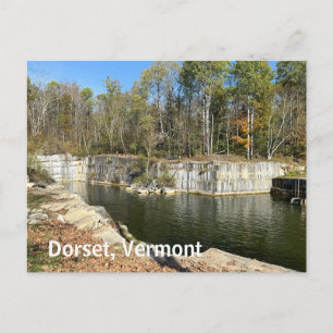 Dorset-steengroeve in Vermont Feestdagenkaart