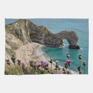 Dorset van de Durdle Deuren Theedoek