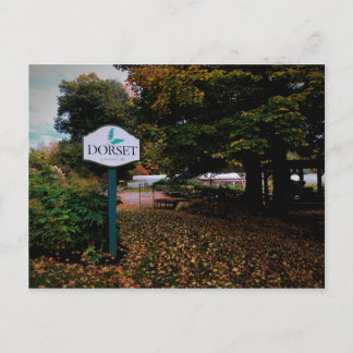 Dorset, Vermont Town Sign Briefkaart