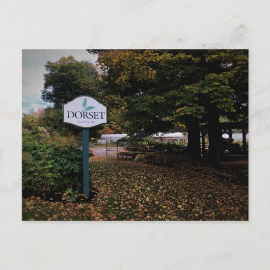 Dorset, Vermont Town Sign Briefkaart (Voorkant)