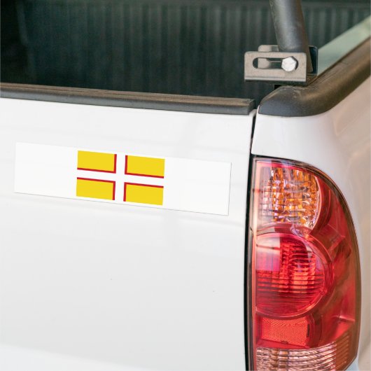 Dorsetvlag Bumpersticker (Op Truck)