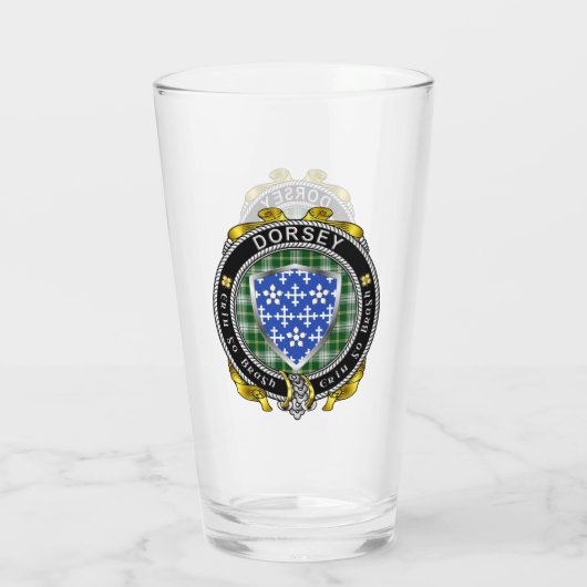 Dorsey/Darcy Irish Shield Beer Glass Glas (Achterkant)