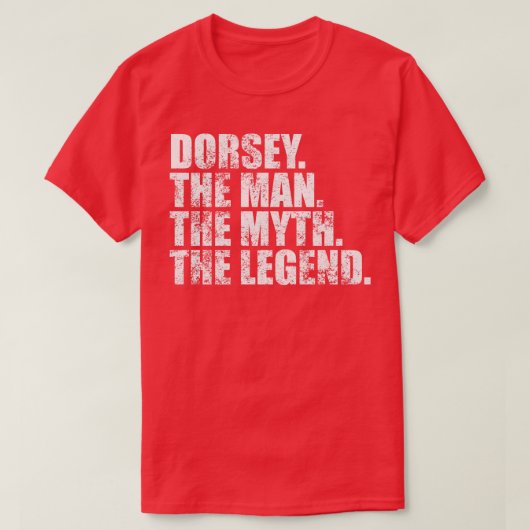 DorseyDorsey Achternaam Dorsey S T-shirt (Design voorkant)