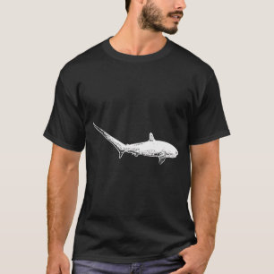 Dorshaai Dikke Witte Print T-shirt