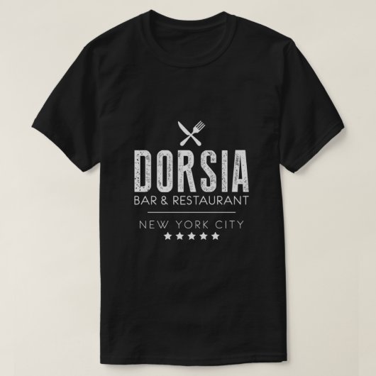 Dorsia Bar &amp; Restaurant Essential T-shirt (Design voorkant)