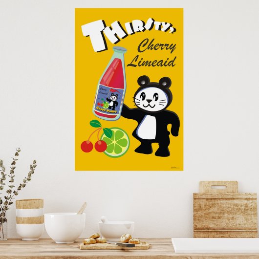 Dorst? Happy Pandy Cherry Limeaid Poster (Keuken)