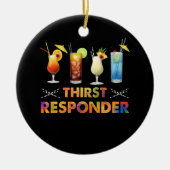 Dorst Response Responder Funny Bartender Mixologi Keramisch Ornament (Voorkant)