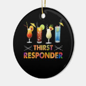 Dorst Response Responder Funny Bartender Mixologi Keramisch Ornament (Links)