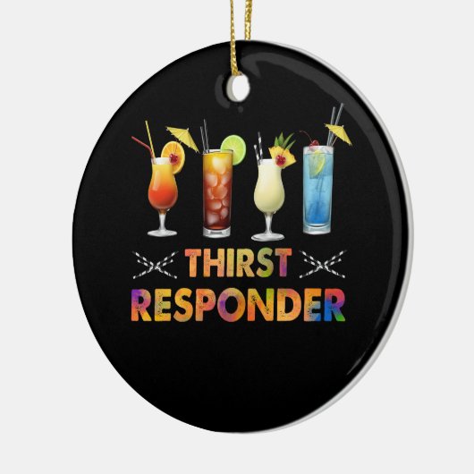 Dorst Response Responder Funny Bartender Mixologi Keramisch Ornament (Links)