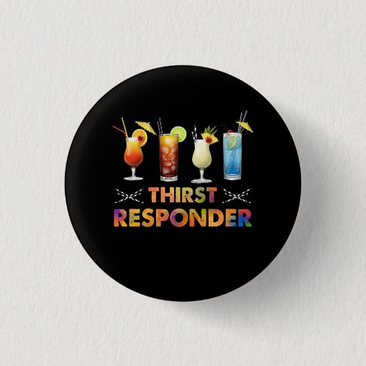 Dorst Response Responder Funny Bartender Mixologi Ronde Button 3,2 Cm (Voorkant)